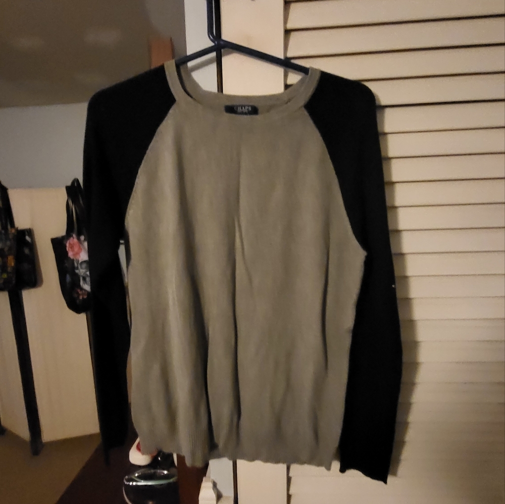 Black and grey sweater